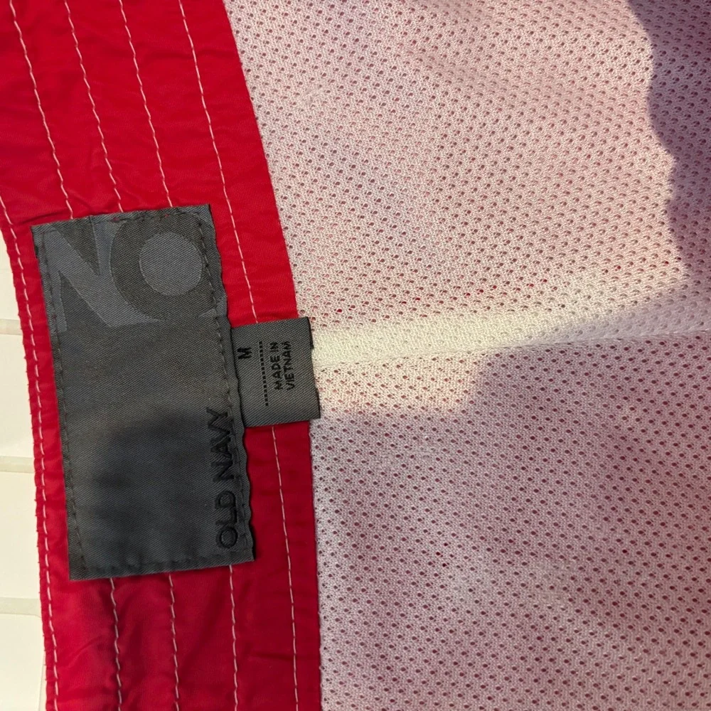 Y2K Old Navy Mens Red Huntington Beach Surf Club Board Shorts Swim Trunks Size M